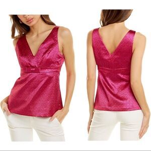 TRINA TURK Loveliness Metallic Bow Sleeveless Cami Top BNWT